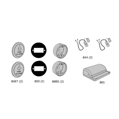 Picture of 8310-3860TW Actuator Package, Logo, Text, Wireless, 4-1/2" Round