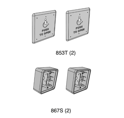 Picture of 8310-3857T Actuator Package, Logo, Text, 4-3/4" x 4-3/4"