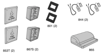 Picture of 8310-3857TW Actuator Package, Logo, Text, Wireless 4-3/4" x 4-3/4"