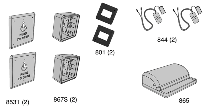 Picture of 8310-3857TW Actuator Package, Logo, Text, Wireless 4-3/4" x 4-3/4"