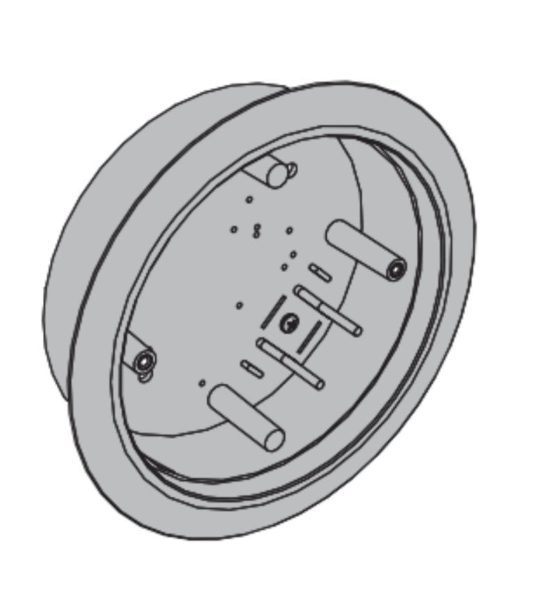 Picture of 8310-3856WF Actuator, Wall Mount, Logo, Wireless, Flush, 4-1/2" Round