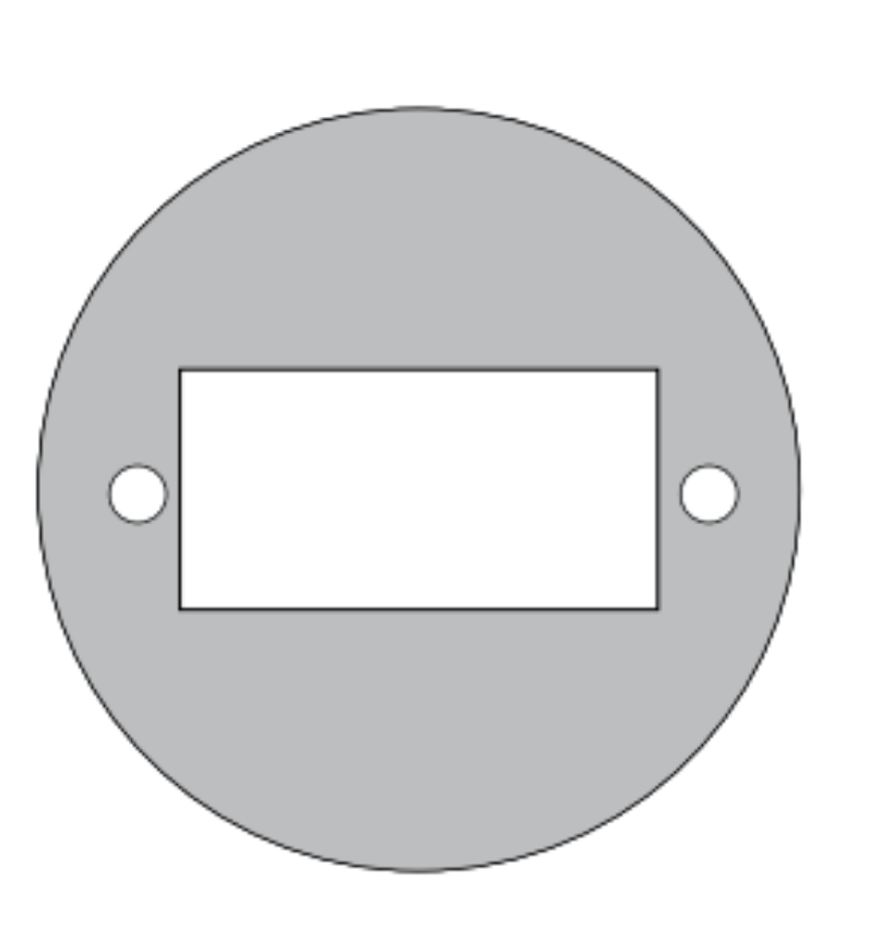 Picture of 8310-3856WF Actuator, Wall Mount, Logo, Wireless, Flush, 4-1/2" Round