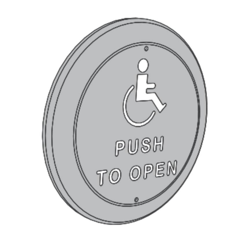 Picture of 8310-856T Actuator, Wall Mount, Logo, Text