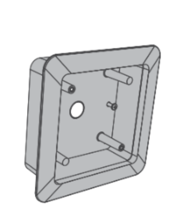 Picture of 8310-3853TWF Actuator, Wall Mount, Logo, Text, Flush, 4-3/4" x 4-3/4"