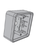 Picture of 8310-3855WS Actuator, Wall Mount, Logo, Wireless, Surface, Dual Vestibule, 4-3/4" x 4-3/4"