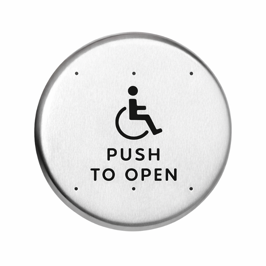 Picture of 8310-852T Actuator, Wall Mount, Logo, Text, 6" Round