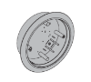 Picture of 8310-3852TWF Actuator, Wall Mount, Logo, Text, Wireless, Flush, 6" Round