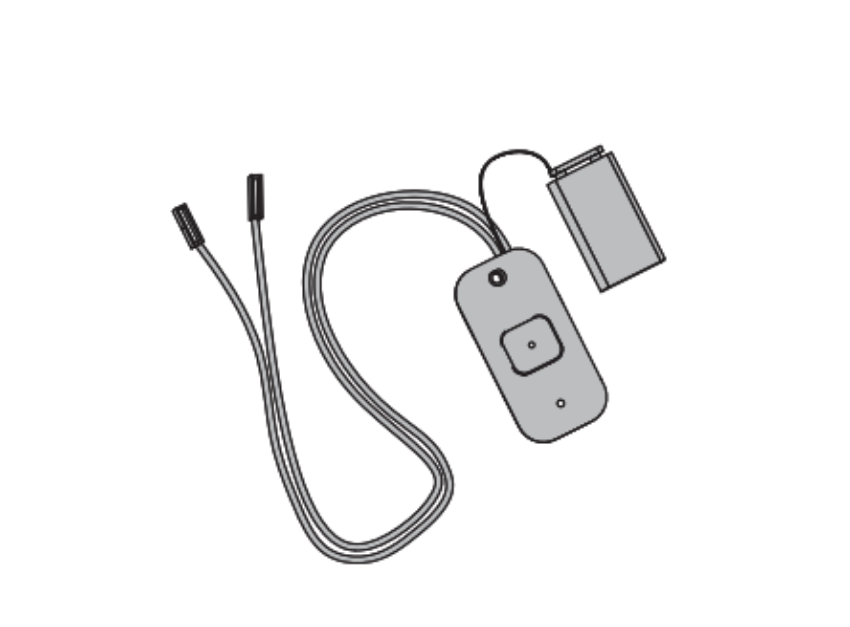Picture of 8310-3853TWB Wireless Bollard Actuator, Logo and Text, 4-3/4" Square