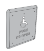 Picture of 8310-3853TWB Wireless Bollard Actuator, Logo and Text, 4-3/4" Square