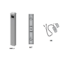 Picture of 8310-3836TW Flush Length Actuator Bollard Mount Kit