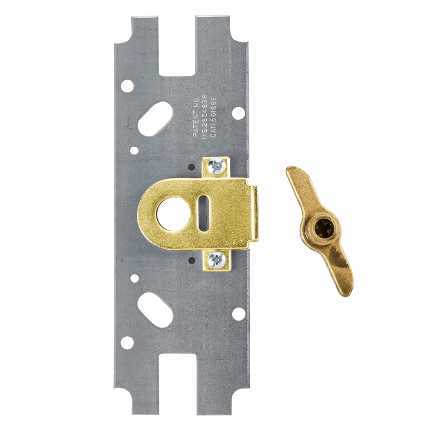 Von Duprin 050101 88CK-NL conversion kit in US3 Bright Brass finish for 88 Series panic devices