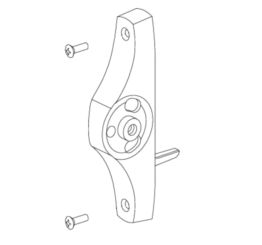 Von Duprin 050332 55 Rim Backplate with Screws OEM replacement part
