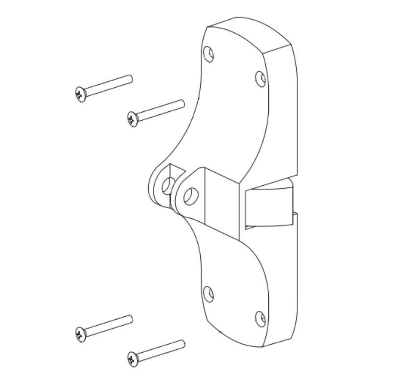 Von Duprin 050411 88K/L RHR center case kit for 88 Series rim exit device