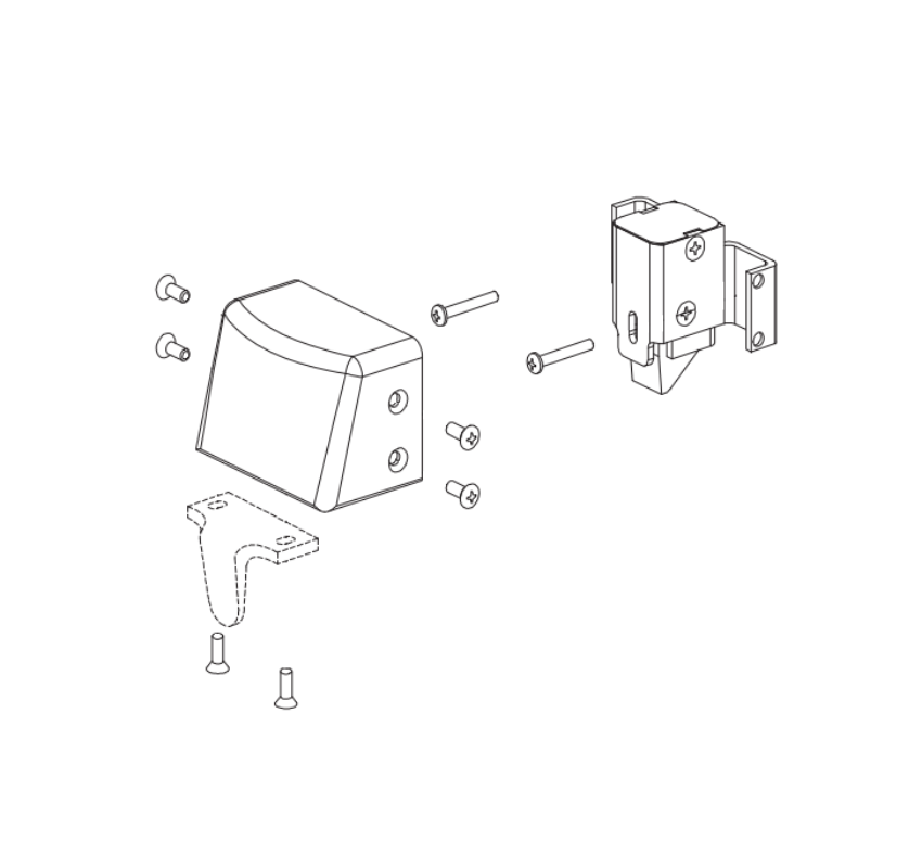 Von Duprin 050480 8827-F Flush Transom Latch Kit with Cover