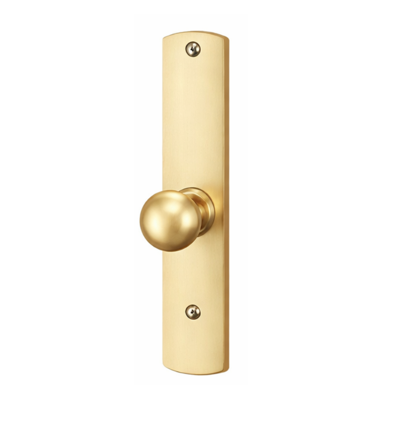 Von Duprin 606K-BE Knob Blank Escutcheon US3 Bright Brass