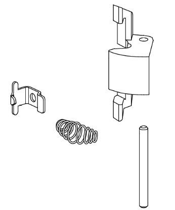 Picture of 050352 Latch Bolt w/Axle and Spring
