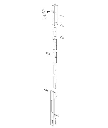 Picture of 050053 Top Rod Kit 6'8"– 8' Door