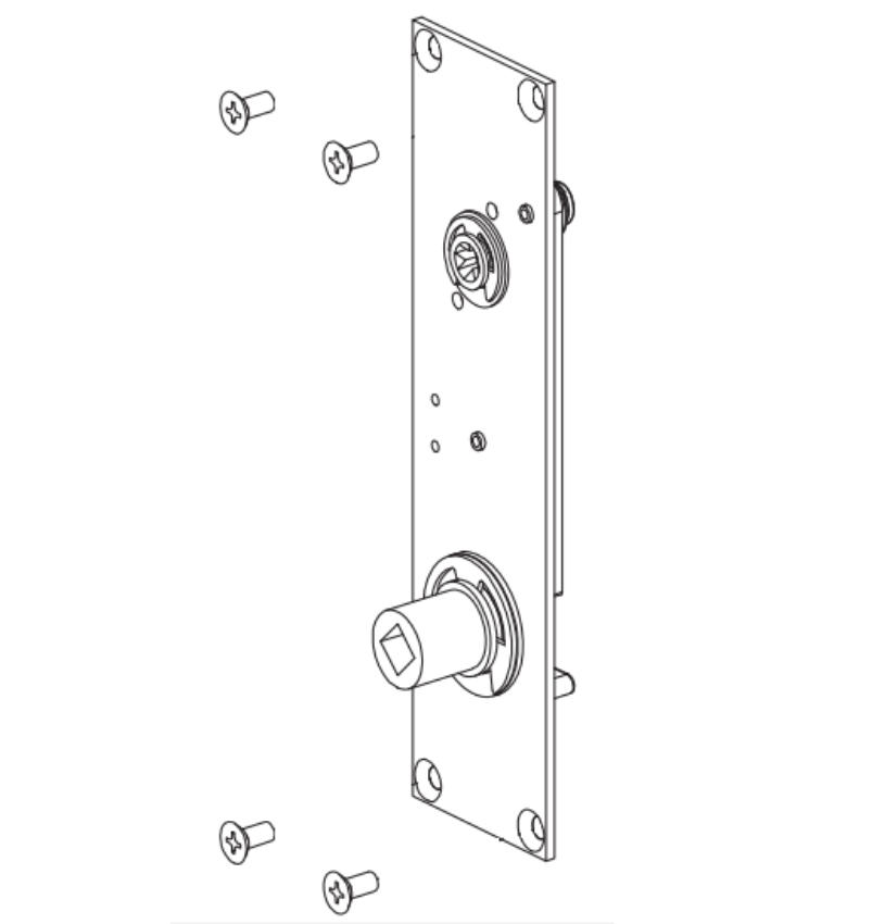 Von Duprin 050200 8827CK-K/L-K/L-F backplate conversion kit for 8827 exit devices