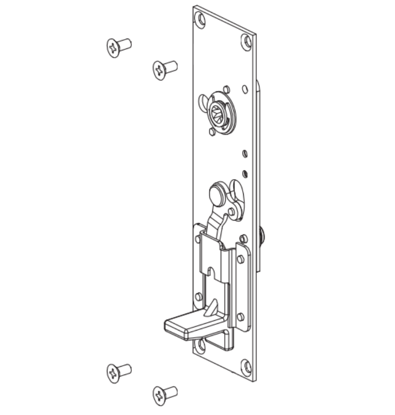 Von Duprin 050202 8827CK-TP-NL/TP-NL-F genuine OEM backplate conversion kit for compatible 8827 and 8827-F exit devices