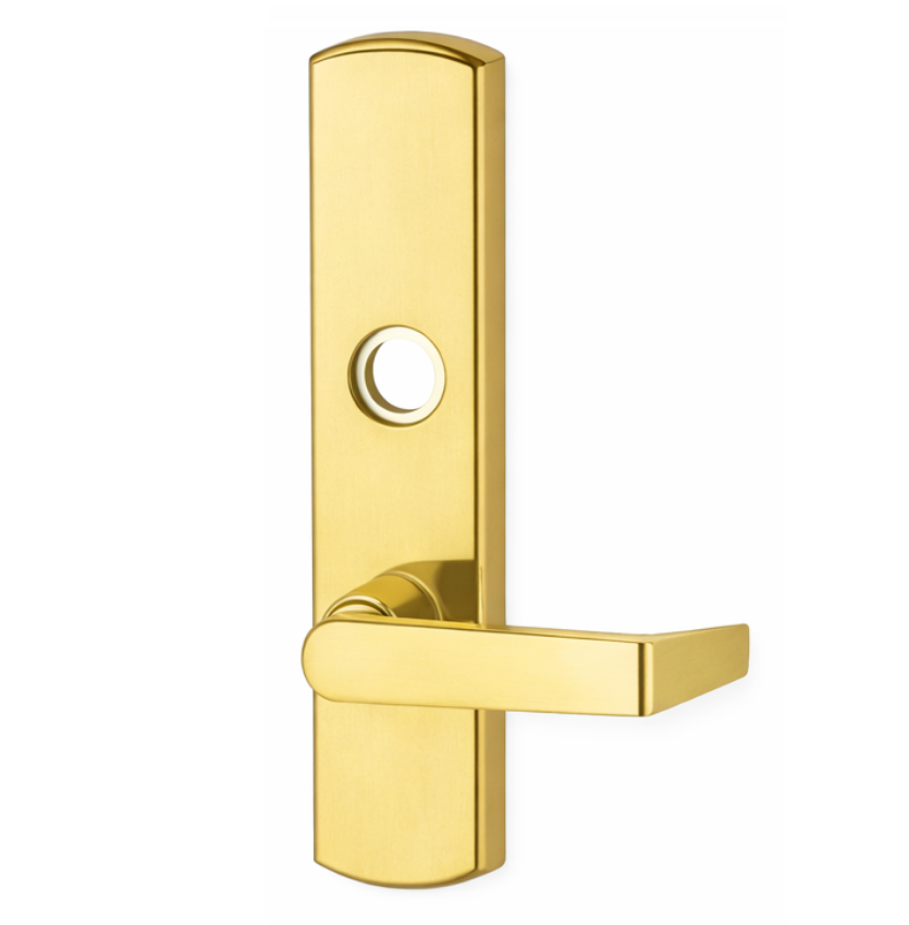 Von Duprin 996L-KC Lever Key Capture Trim in US3 Bright Brass