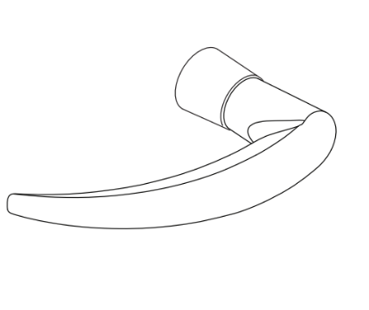 Picture of 050740, 994/996 RMV L/L-BE Trim Lever, 16 Style