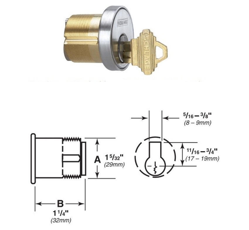 Picture of 3215 Standard Mortise Cylinder