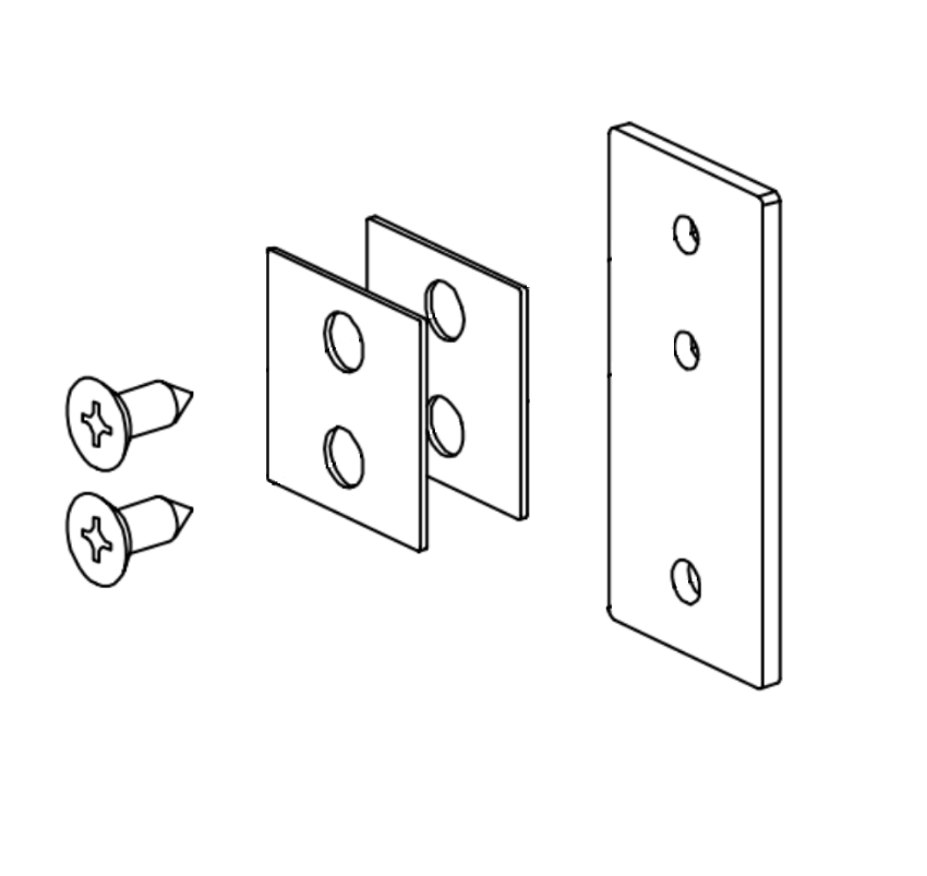 Von Duprin PKGMTG.1005 Mounting Package Black for 5100 Series