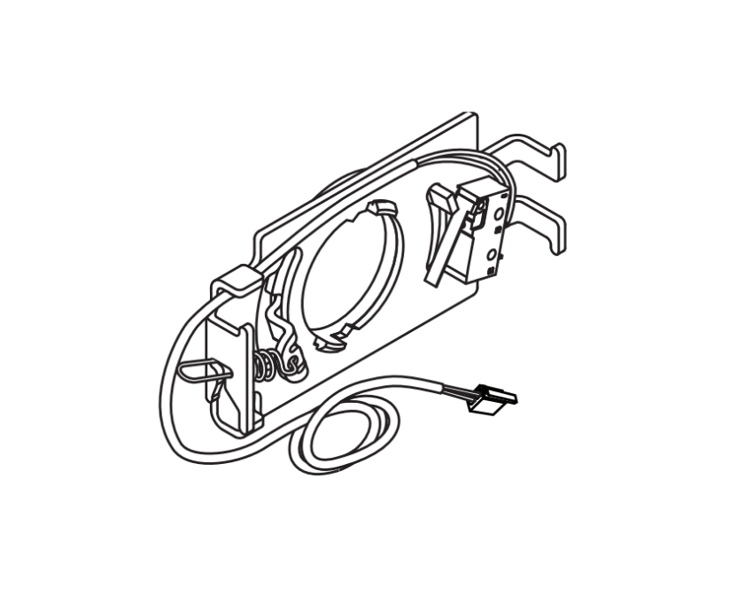 Picture of 040170 Chexit Key Switch Assembly 3' Device