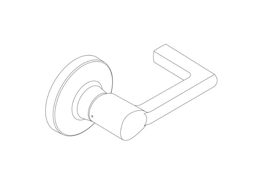 Picture of A30753-00-LON Longitude Lever, Closed, Inside, w/ Set Screw