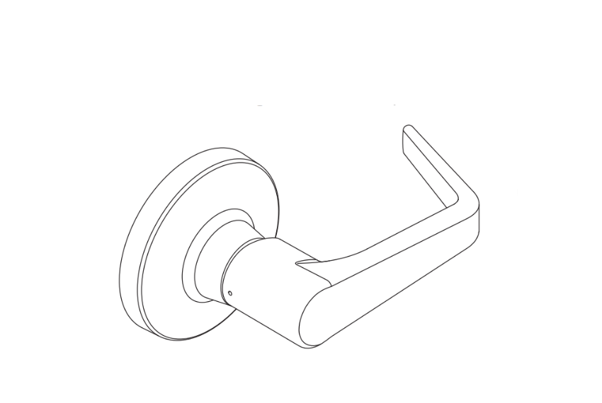 Picture of A31544-00D T Series Closed Dane Lever, Inside, w/ Set Screw