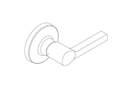 Picture of A31544-00-LAT T Series Outside Closed Latitude Lever, Inside, w/ Set Screw