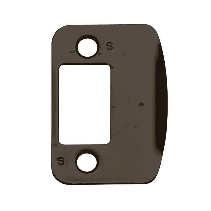 Picture of 10-092 Full Lip Radius Strike, 2-1/4" x 1-5/8", 1-1/8" Lip, 1/4" Radius