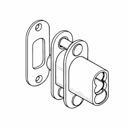 Picture of C959 SFIC Push Lock for Sliding Doors