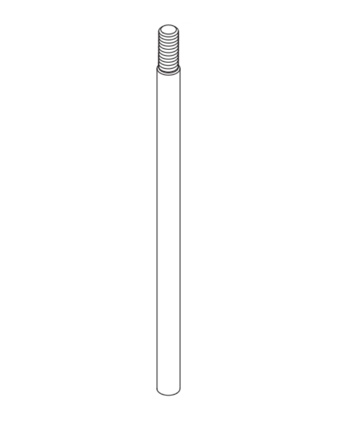 Picture of 650007 Surface Vertical Extension Rod, 24"
