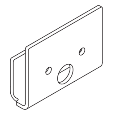 Picture of 600289 Lower Pull Bracket Pkg 1 3/4" Door