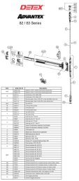 Detex 82 / 83 CVR Series Parts Diagram