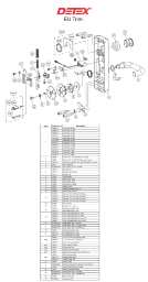 Detex Electric Unlock (EU) Series (LHR Shown)