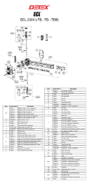 Detex ECL-230X Series Parts Diagram