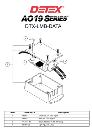 Detex DTX-LMB-DATA Series Parts Diagram