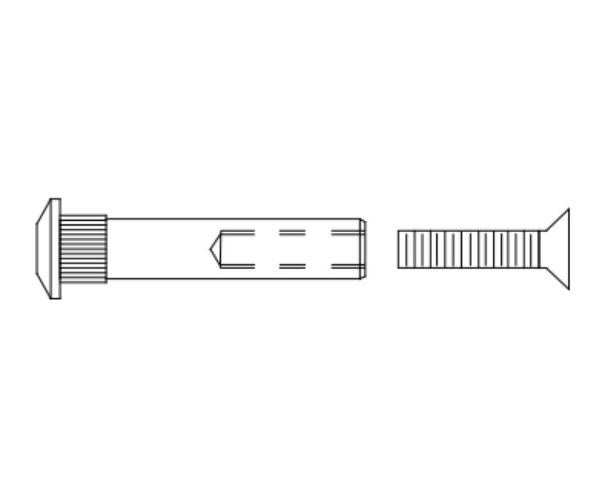 Picture of SN1 Sex Nut Kit, 1/4 Inch-20, 2 per Pack