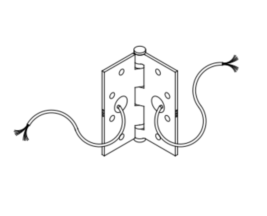 Picture of EWH8-626 Five Knuckle Electric Hinge, 4-1/2 x 4-1/2"