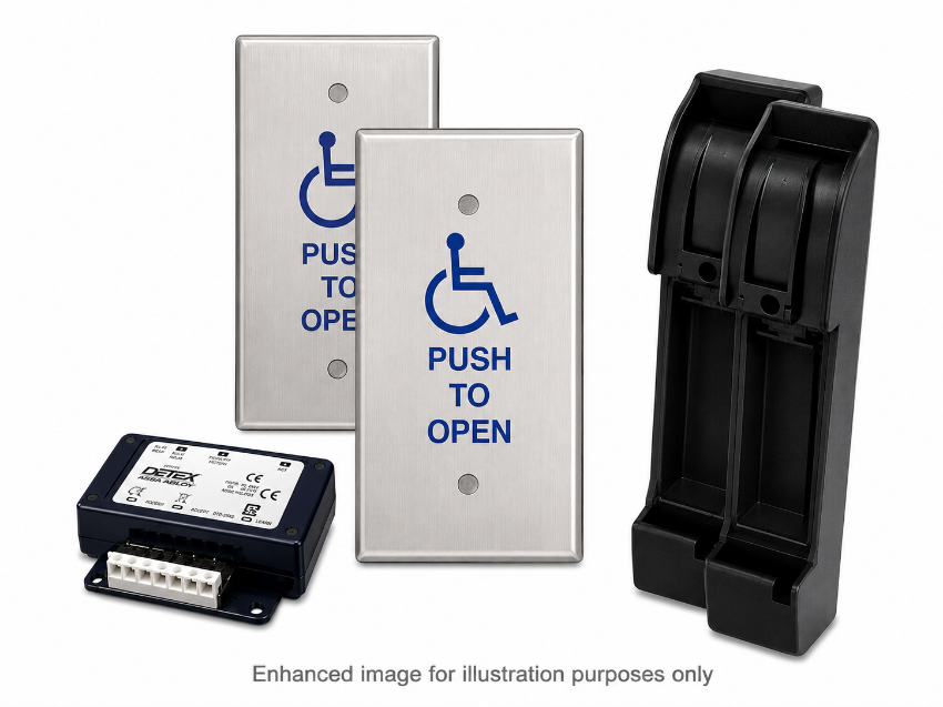 Picture of 104741-HSS Jamb Button Wireless Single Door Kit
