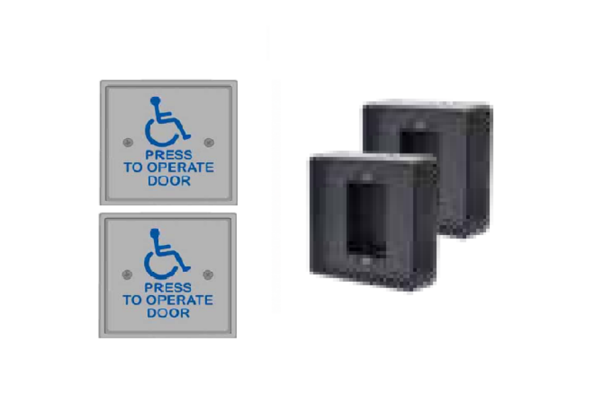 Picture of 104791-2 Hardwired Single Door Kit, 4-1/2 Inch Square Button