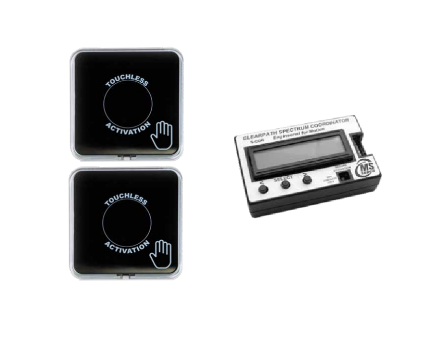 Picture of NXG-KIT 4-1/2” Square Touchless Button Wireless Single Door Kit