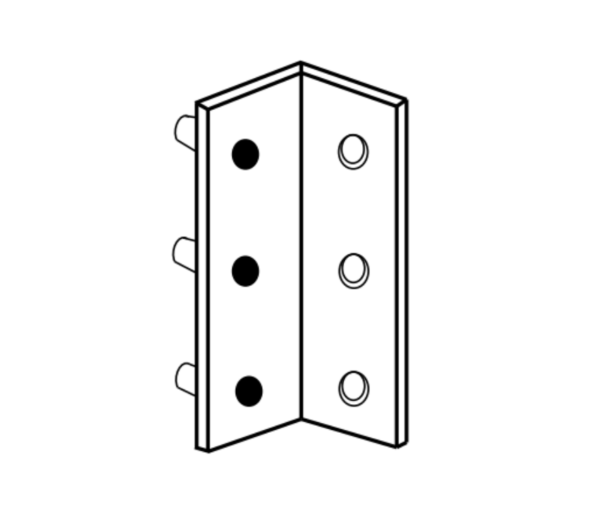 Picture of ECL-435K Adjustable Keeper, Surface Mount for Double Doors