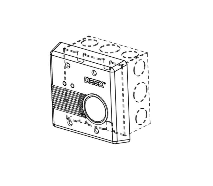 Picture of CS2950F CS Series Remote Alarm, Flush Mount, Externally Powered Remote Alarm