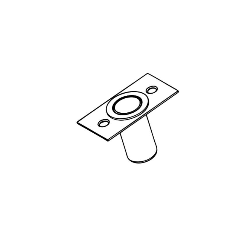 Detex 96B Bottom Dust Proof Strike Kit for Surface Vertical Rod Exit Devices