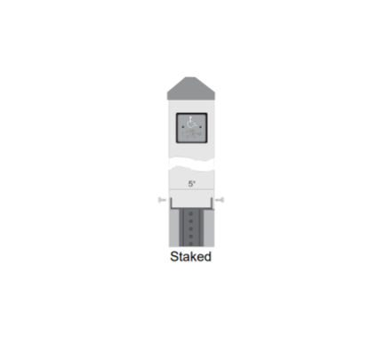 Detex 105380-4 bronze staked activation post