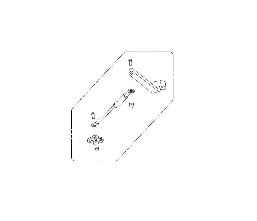 Detex 104798-1 3-Point Push Arm Assembly