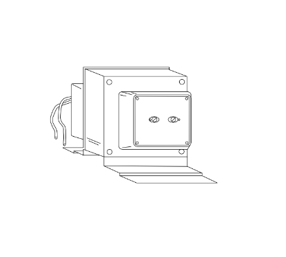 Detex PP-5452-2 240VAC to 12VAC transformer